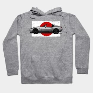 The best car in the world with japanese flag background Hoodie